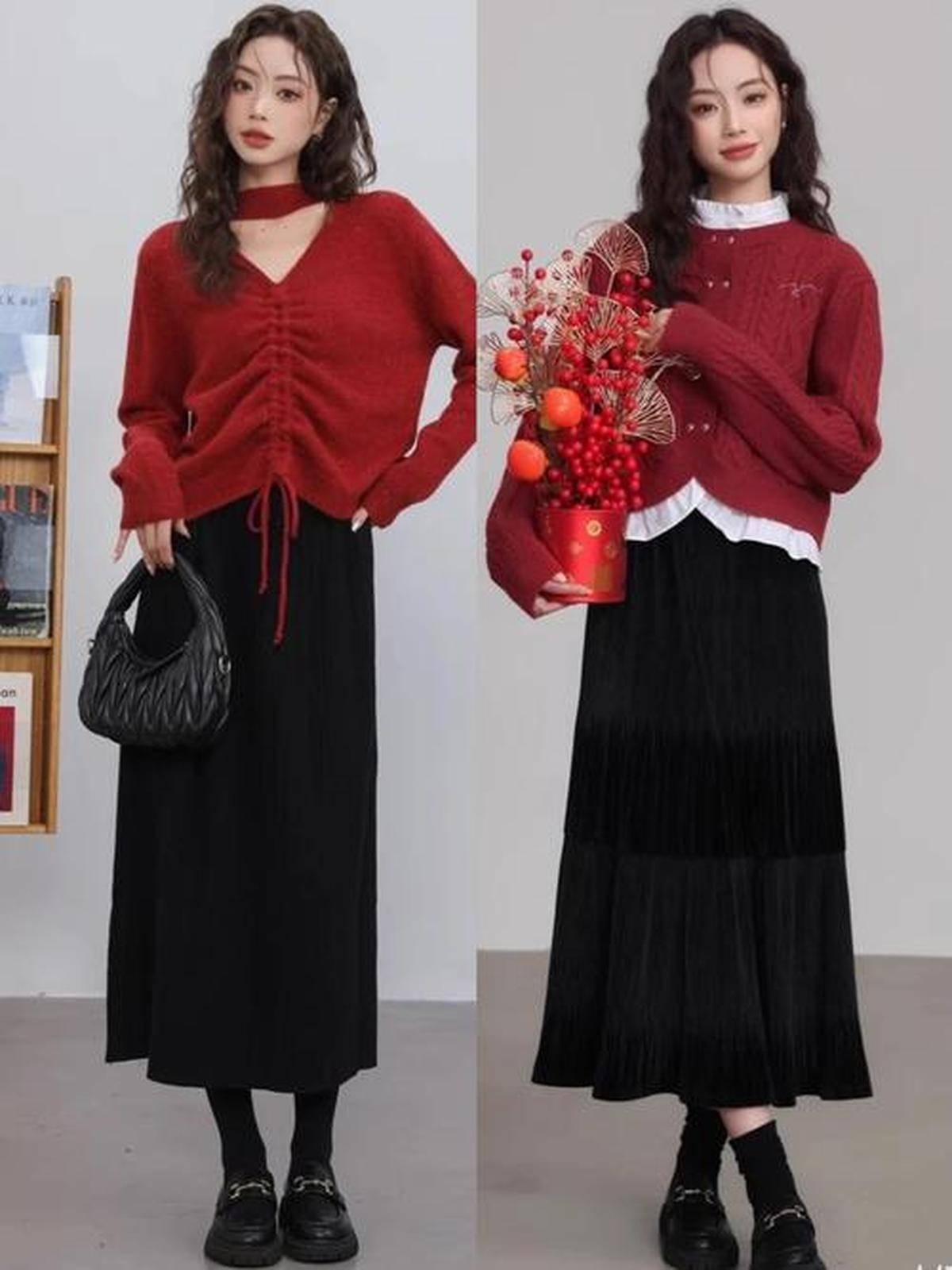 调显贵氛围感拉满新年喜庆穿搭低(图2)